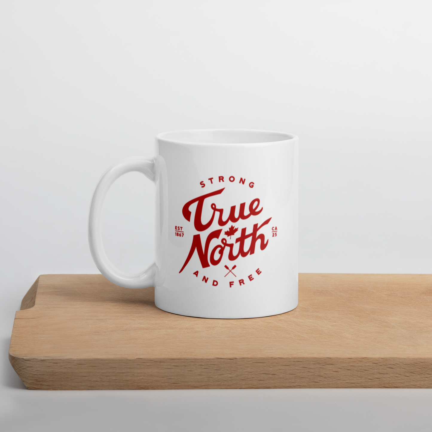 True North Strong and Free 11 oz Ceramic Mug